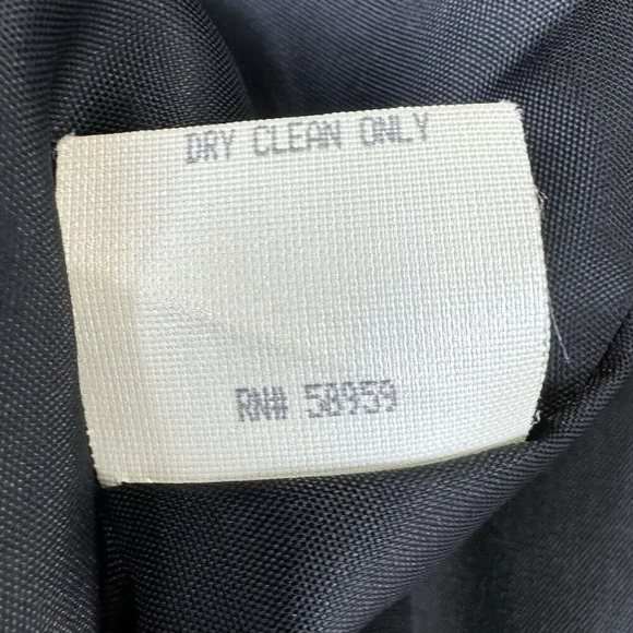 Vintage 90s Neiman Marcus 100% Wool Coat 8 Gray Notch Single Breasted USA Made - Picture 7 of 8